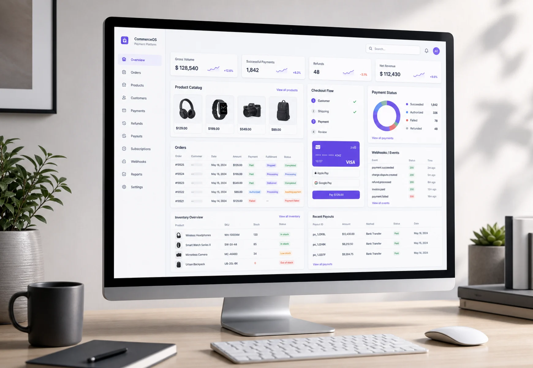 E-commerce Payment Platform interface preview